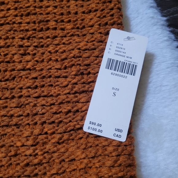 NWT Anthropologie $100 Pilcro Sweater Tank in Burnt Orange Sz S - Picture 5 of 10